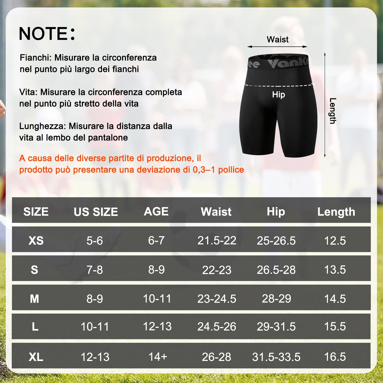 Pantaloncini Compression Ragazzi Asciugatura Rapida Traspirante Ciclismo Bambini Leggero Elevata Elasticità Sportivi