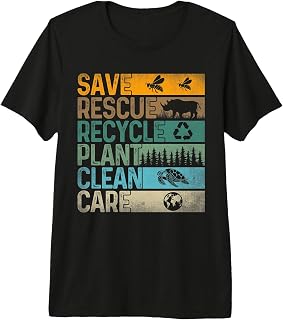 Save Bees Rescue Animals Recycle Plastic - Earth Day Premium Tri-Blend T-Shirt