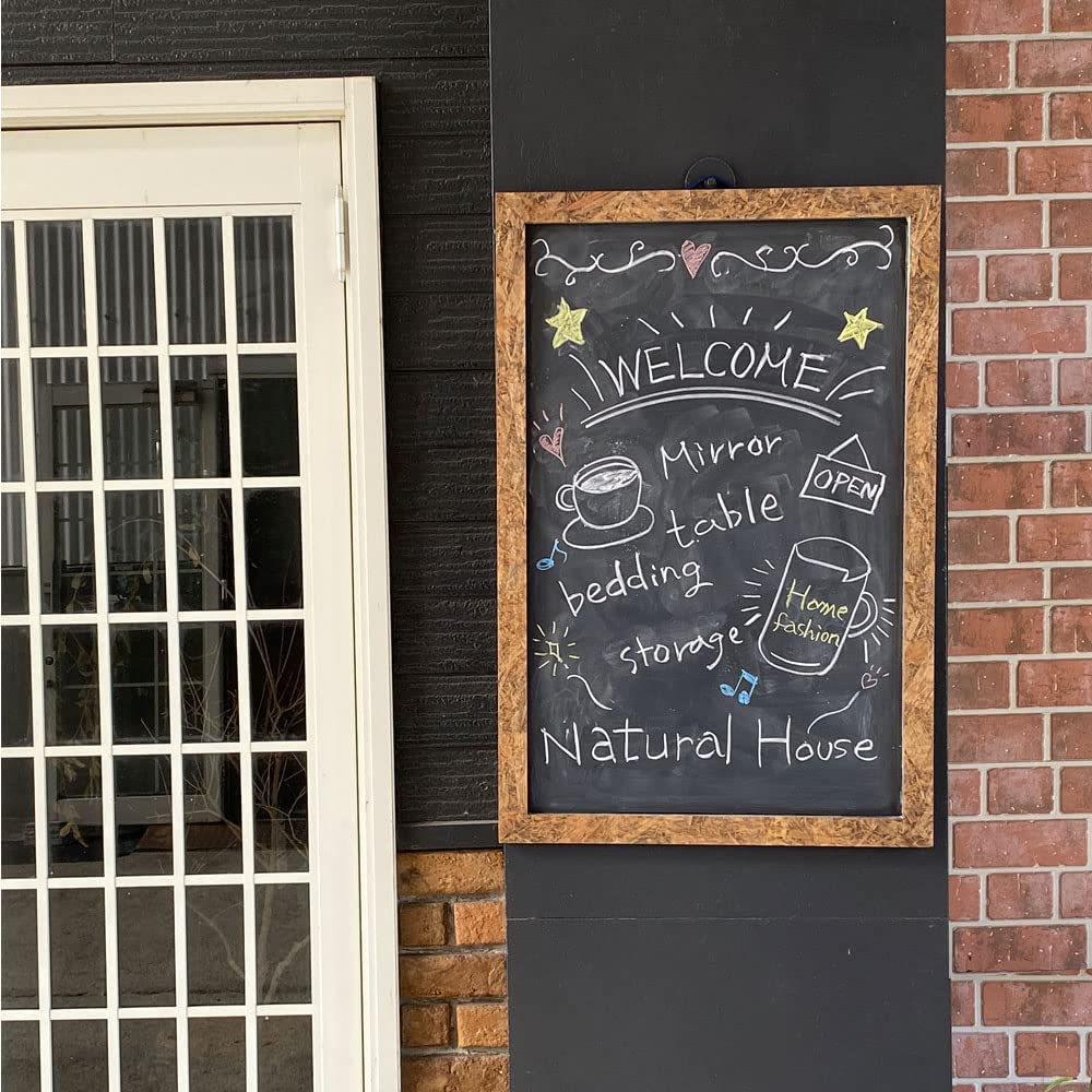 Amazon | ブラックボード 黒板 アンティークボード 幅 60 高さ 90 黒板  