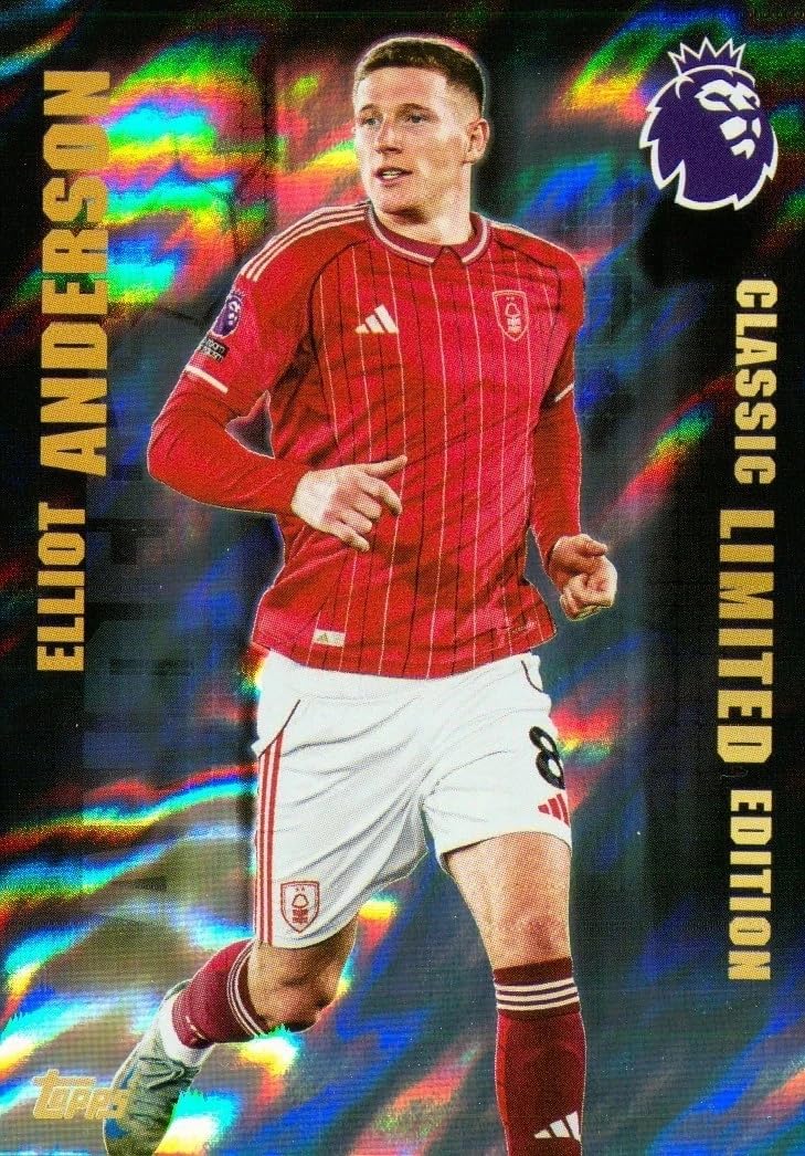 Premier League 2026 Elliot Anderson Classic Limited Edition Trading Card
