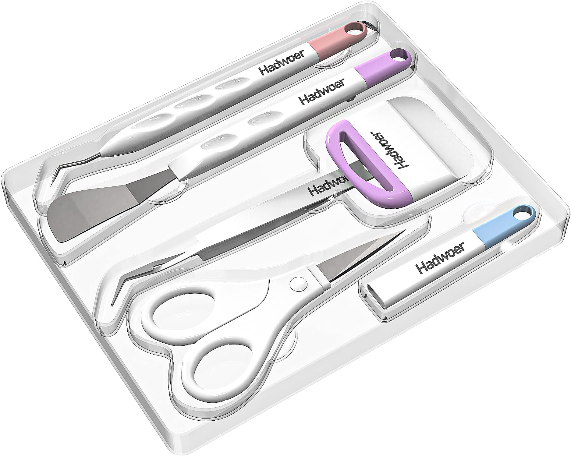 Craft Vinyl Weeding Tools, Hook Weeder, Scraper, Spatula, Tweezers, Scissors Basic Weed Removal Tool Kit (Vinyl Weeding Tools Set)