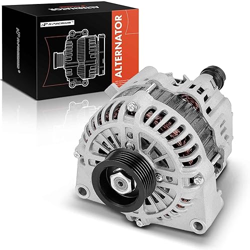 A-Premium Alternador compatible con Pontiac GTO 2004 5.7L, 12V 140A Polea de 6 ranuras en el sentido de las agujas del reloj, reemplazo # A003TA7991