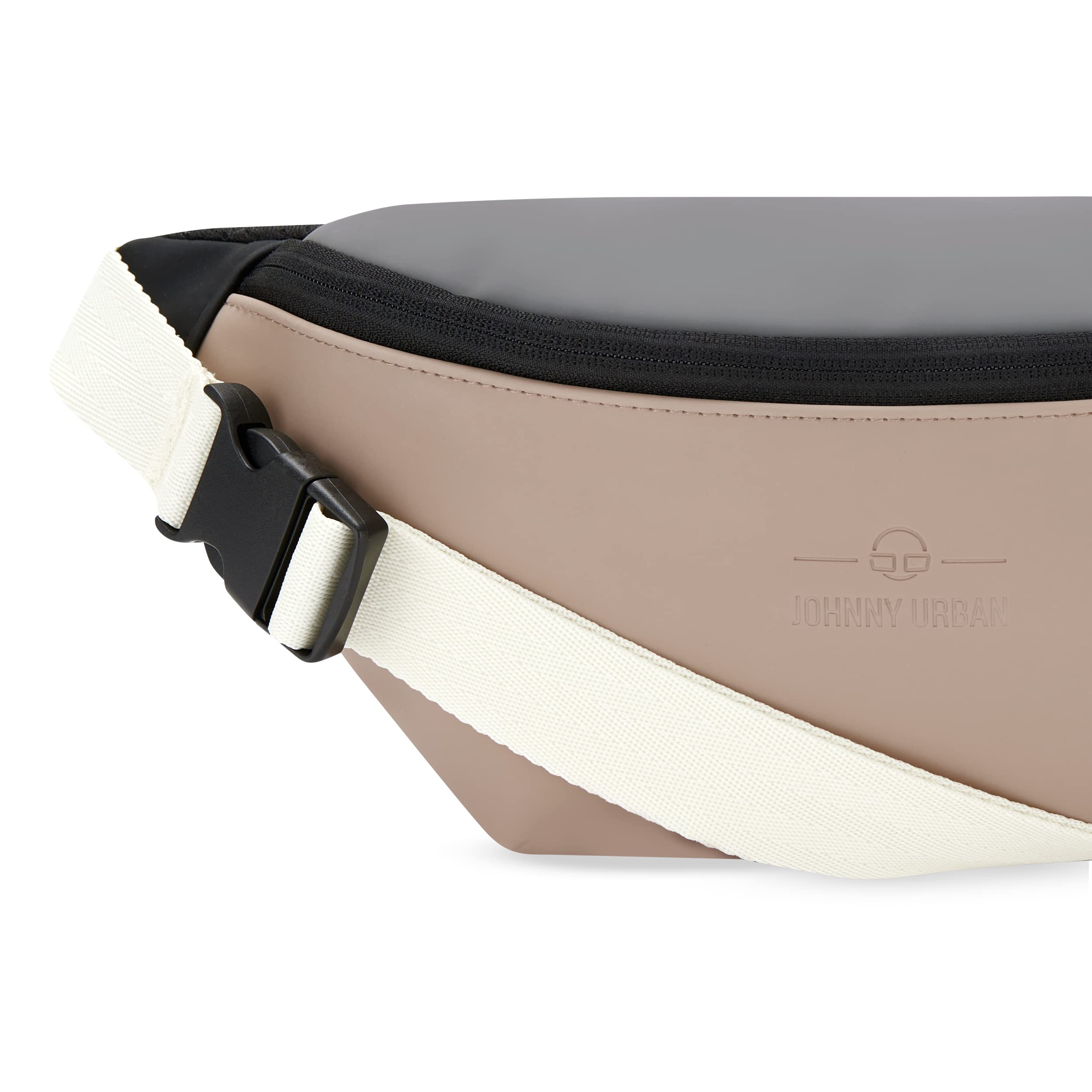Johnny Urban Marsupio Donna e Uomo Beige - Riley - Borsa per Festival, Viaggi e Sport - Piccolo Borsello Elegante alla Moda - Impermeabile