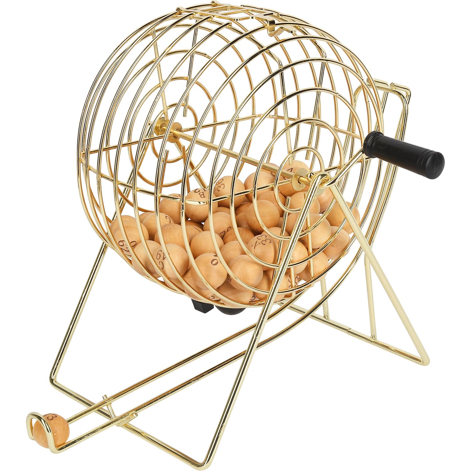 Hot Games Bingospiel Metall 24 cm. Brett+75 Bälle Holz