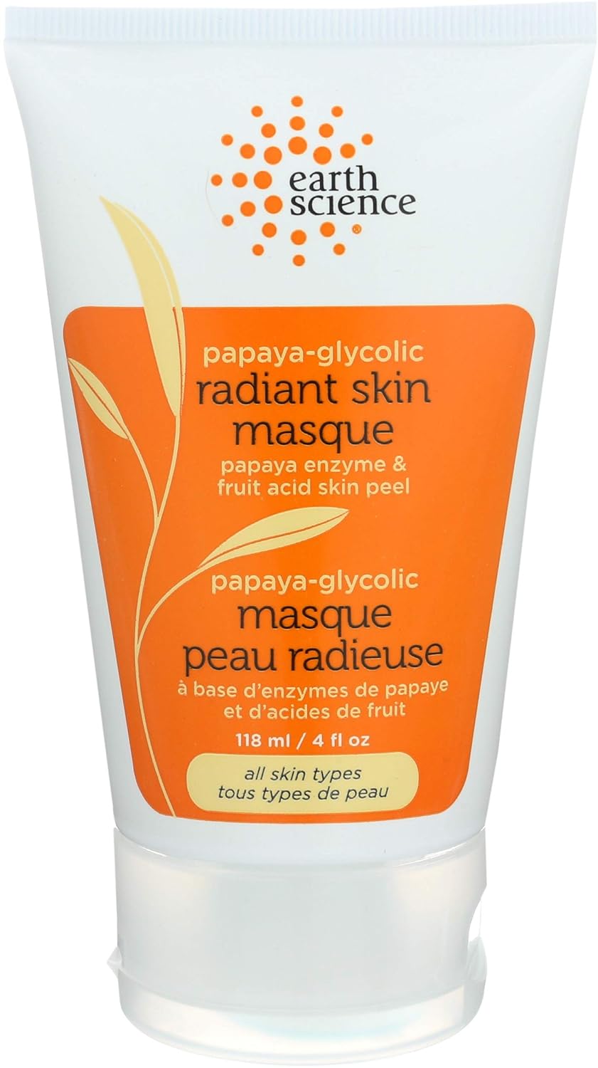 Earth Science Papaya Glycolic Gentle Skin Peel, 4 Ounce Tubes Amazon