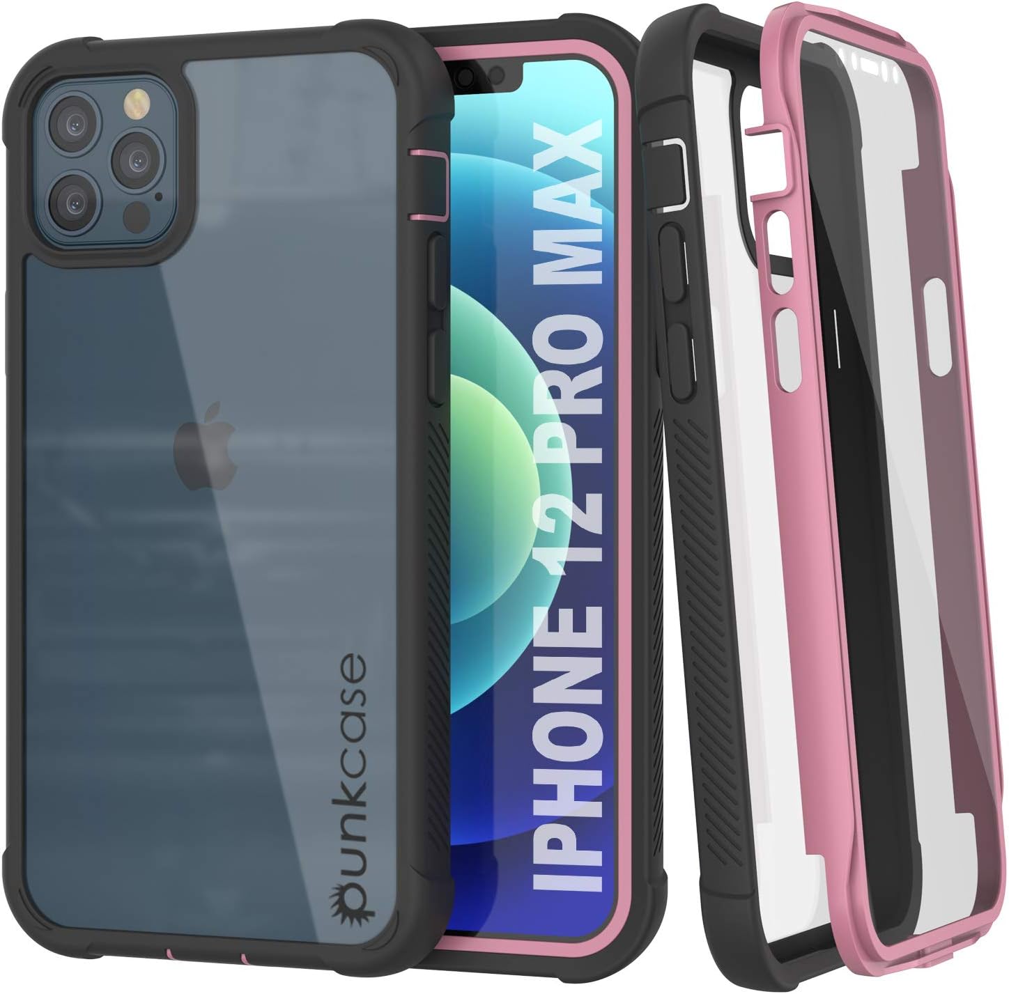 PunkCase Case [Spartan Series] Clear Rugged Heavy Duty Cover W/Built in Screen Protector | Ultra Slim 360 Full Body Protection (2020) (6.7")