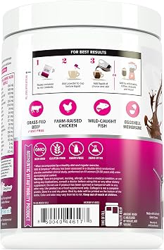 Vitauthority Collagen Peptides Powder Weight Loss Supplements | Hydrolyzed Beauty Complex for Women, Hair Skin Nails | Fat Burning Support | Chocolate Flavored 25 Servings