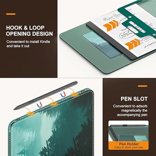 Miniatura 4 de MoKo Case for 10.2" Tienda Kindle Scribe 2022 Release-1st Generation, Slim PU Shell Leather Cover Case with Auto-WakeSleep for Kindle Scribe