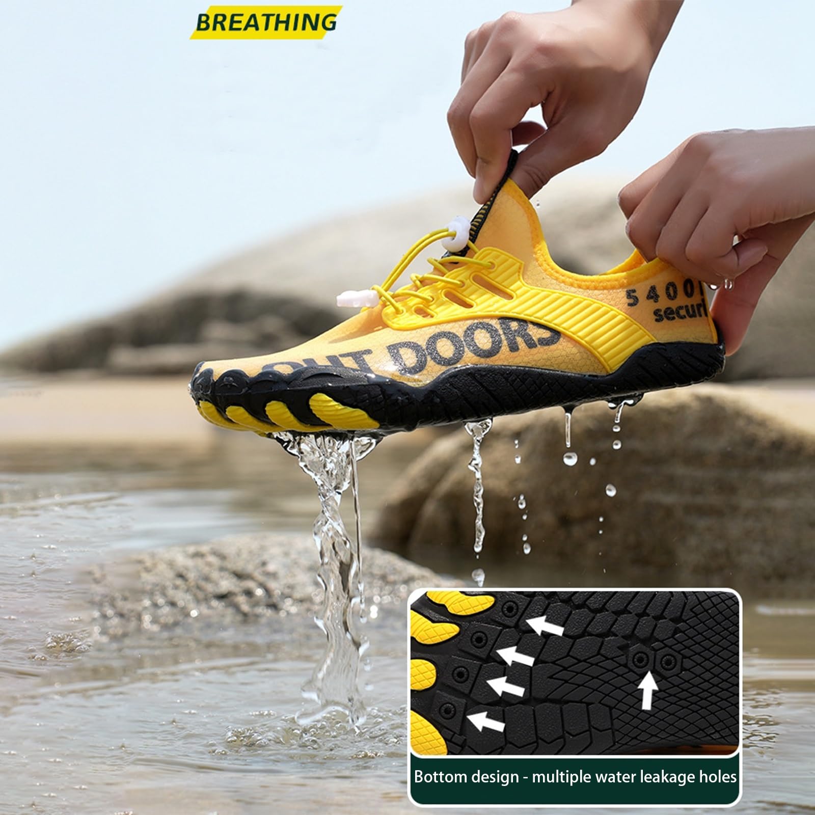 Calzature da Uomo e da Donna, Scarpe Leggere Antiscivolo a Piedi Nudi, Scarpe da Trekking a Piedi Nudi, morbide e comode