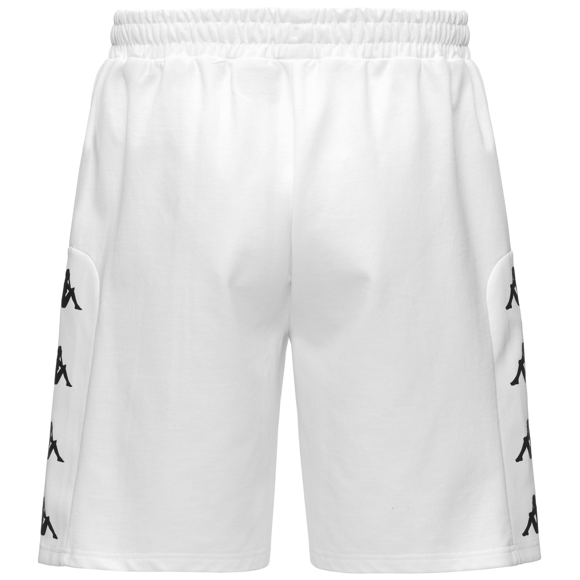 Kappa Unisex Weiß Gabeyo - Pantalones Cortos Para Hombre - En Felpa Francesa - Ajuste Regular Y Cintura Elástica Con Cordón - Diseño De Alta Calidad Y Estilo Deportivo - Color Blanco Y Talla M