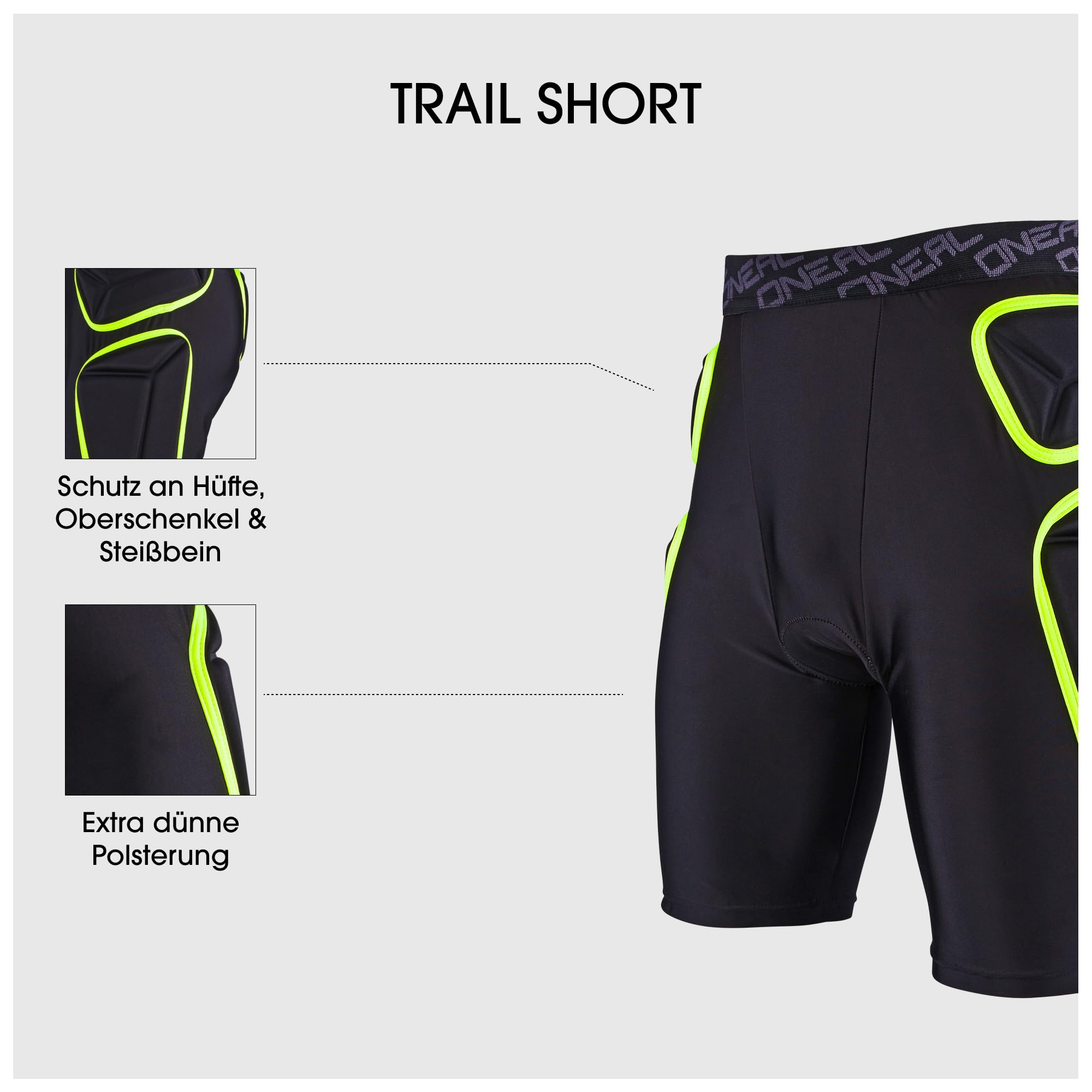 O'NEAL Trail Short Protecciones Bicicleta Unisex Adulto (Pack de 1)