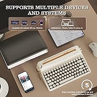 Vista 4 de YUNZII QL75 - Teclado mecánico retro de intercambio en caliente, teclas redondas punk, retroiluminación RGB QMKVIA programable, teclado