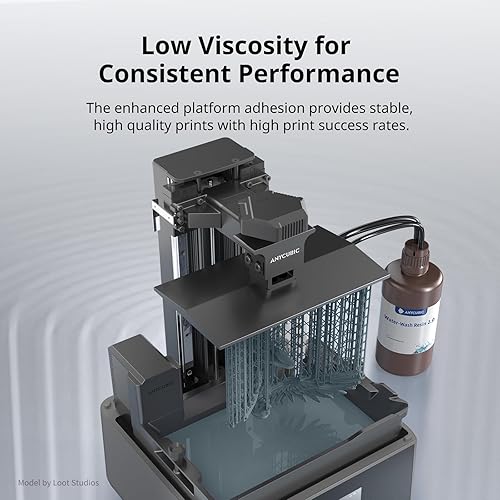 Vista 82 de ANYCUBIC Resina de impresora 3D 2.0 mejorada lavable al agua, resina 3D de alta precisión de 405 nm, resina de fotopolímero de baja contracción