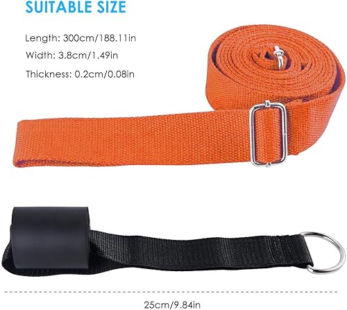 Miniatura 8 de KimDaro - Camilla de pierna para puerta, flexibilidad y estiramiento, ideal para bailar ballet, gimnasia o cualquier camilla de piernas deportiva,