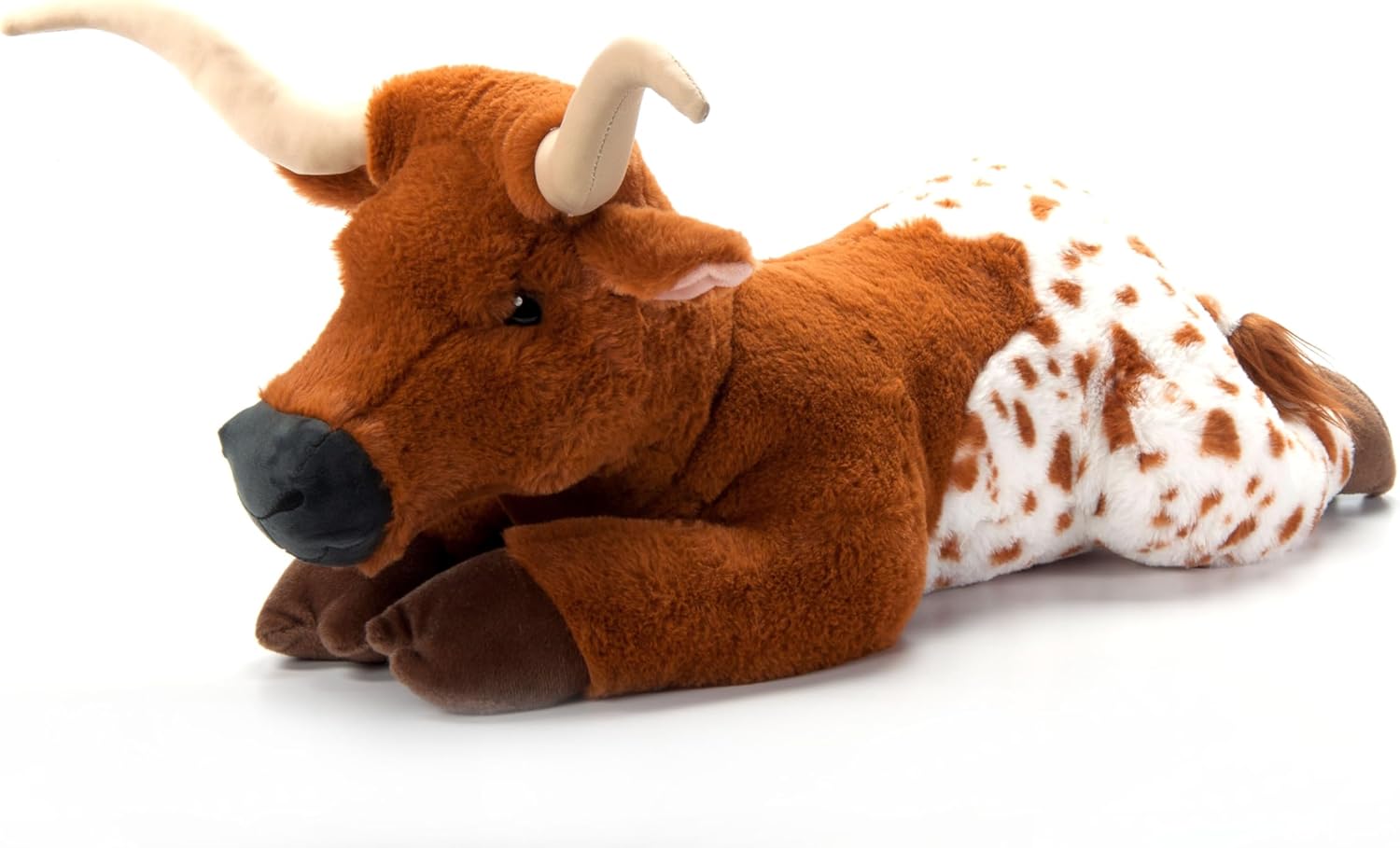 The Petting Zoo Longhorn Stuffed Animal Plushie, Gifts for Kids, Wild Onez Wildlife Animals, Longhorn Plush Toy, 24 inches