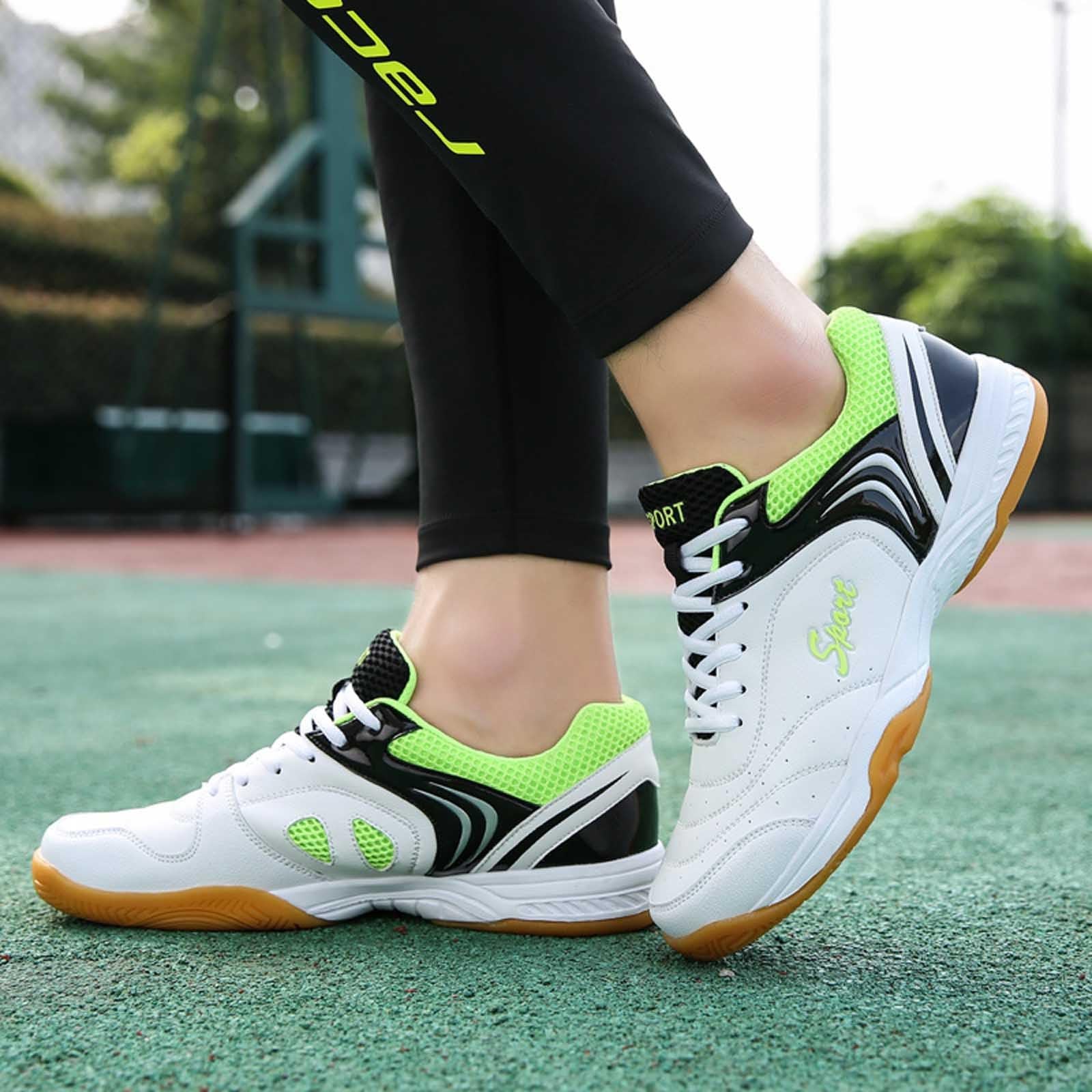 Badminton Schuhe Leicht Weich - Sneakers for Men rutschfeste Indoor Turnschuhe Halbschuhe Sportlich Sneaker Bequem Atmungsaktiv Joggingschuhe mit Schnürsenkel Fitness Schuhe