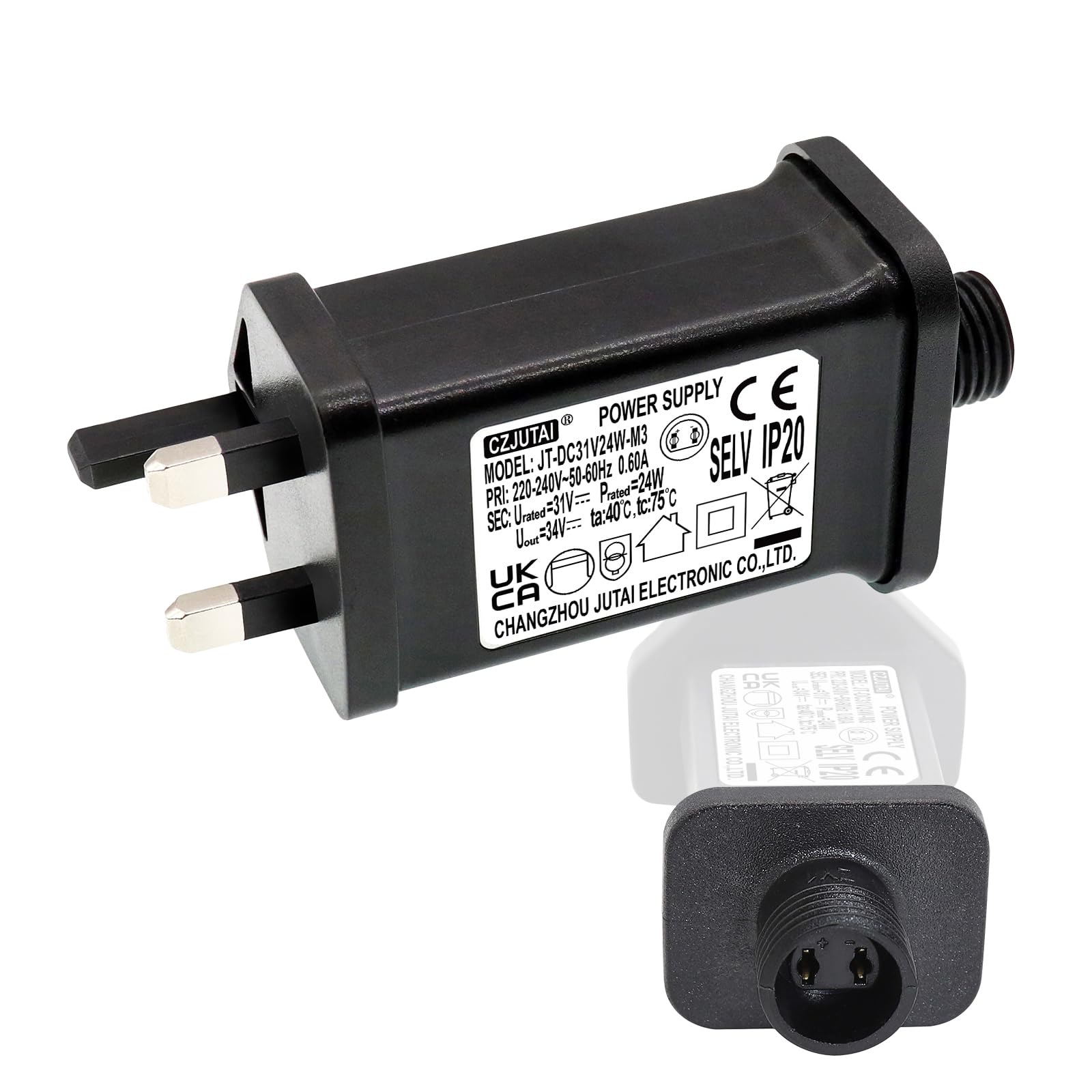 String Lights Indoor-Outdoor Power Adapter for CZJUTAI JT-DC31V24W -M1 IP20 29V 30V 31V 24W / 15W / 12W / 9W / 7.2W / 6W IP20 Christmas Lighting (Fully Compatible also to 32V and 29V Lights)[U5S4]