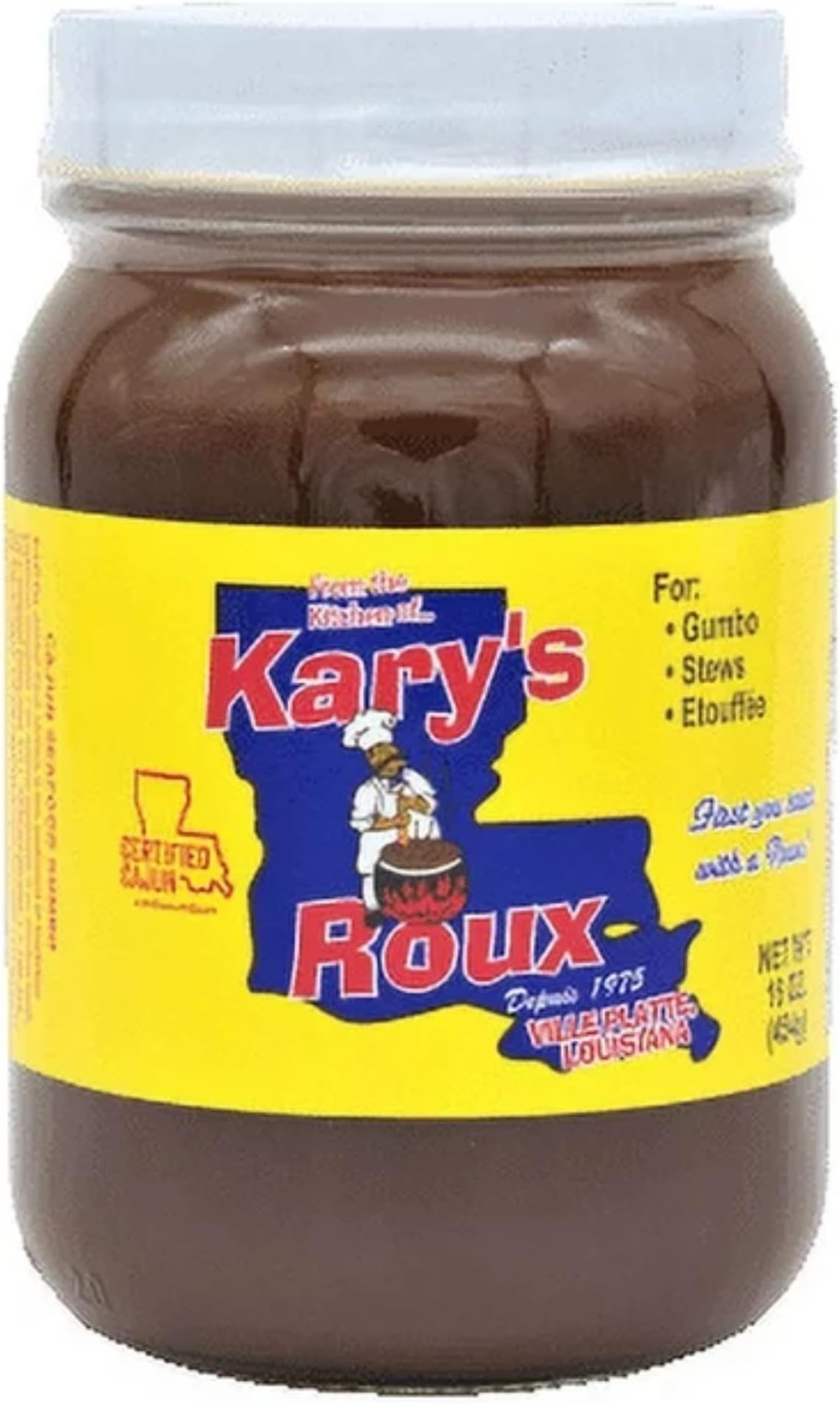 - Kary's "Original" Roux 16oz (Pack of 1) - Rich and Authentic Cajun Flavor - Best For Gumbo, Stews and Etouffee - Elevate your cooking with the rich and flavorful Kary's Roux