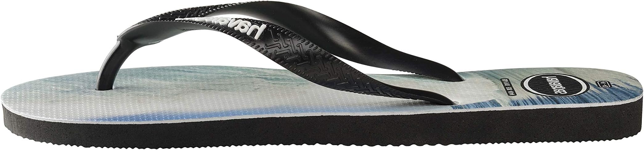 mens Top Photo Print Flip-Flops
