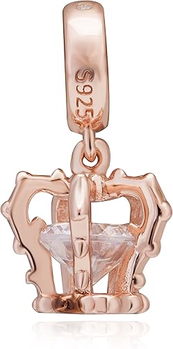 Miniatura 2 de Tiara - Abalorios colgantes de plata de ley 925 con circonita cúbica para pulsera europea