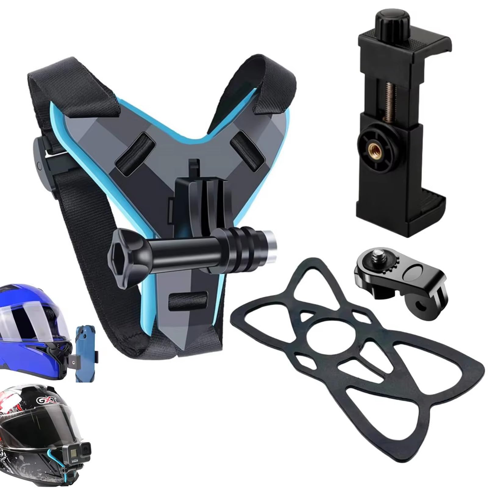 Motorcycle Helmet Bracket Mount Adapter,Motorcycle Helmet Chin Mobile Phone Holders Stands for Phone/Samsunng/Xiaomi/for GOPRO HERO9/8/7/6/5/4/3 and More : Electronics