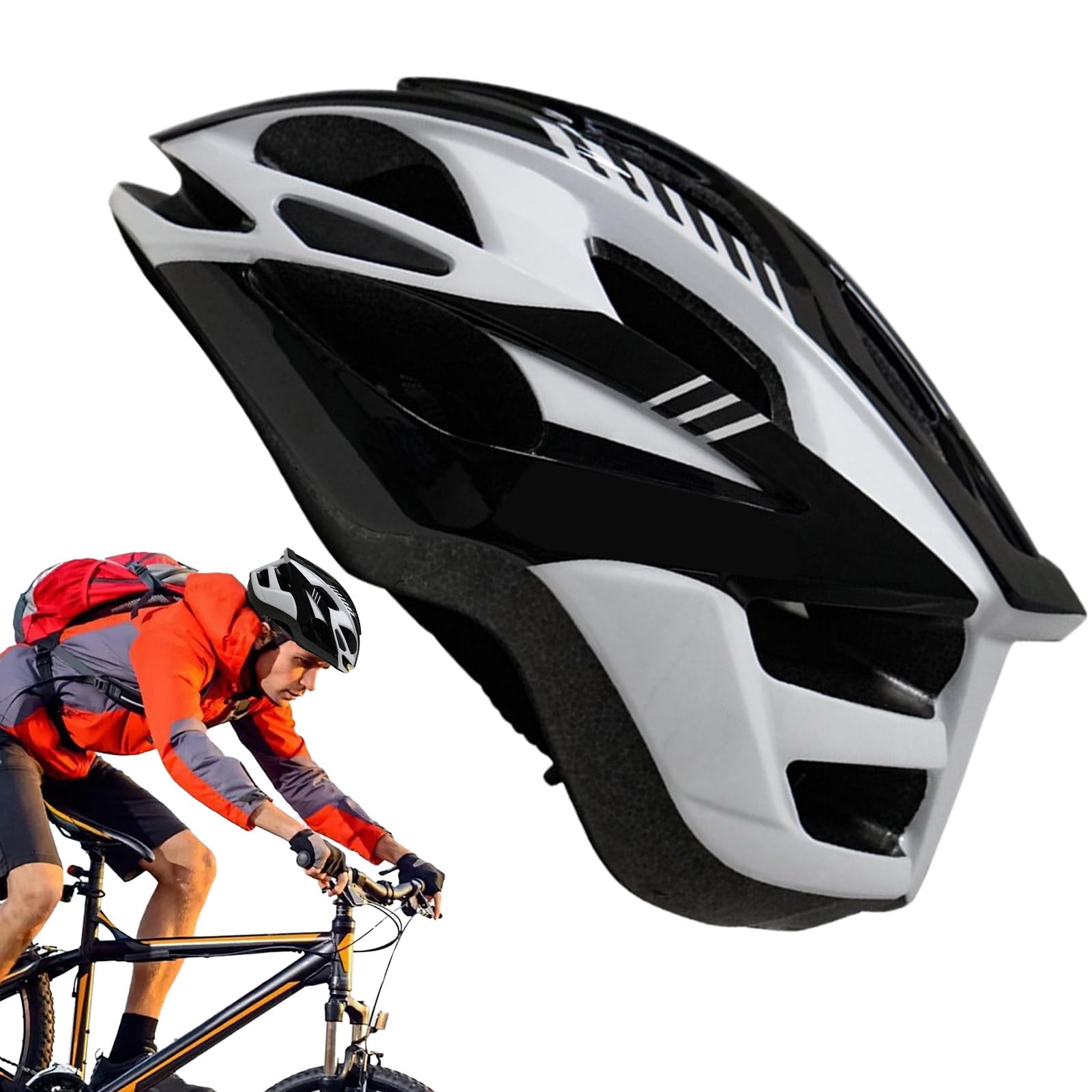 Casco de bicicleta de montaña transpirable para rutas de fin de semana en ruta 8