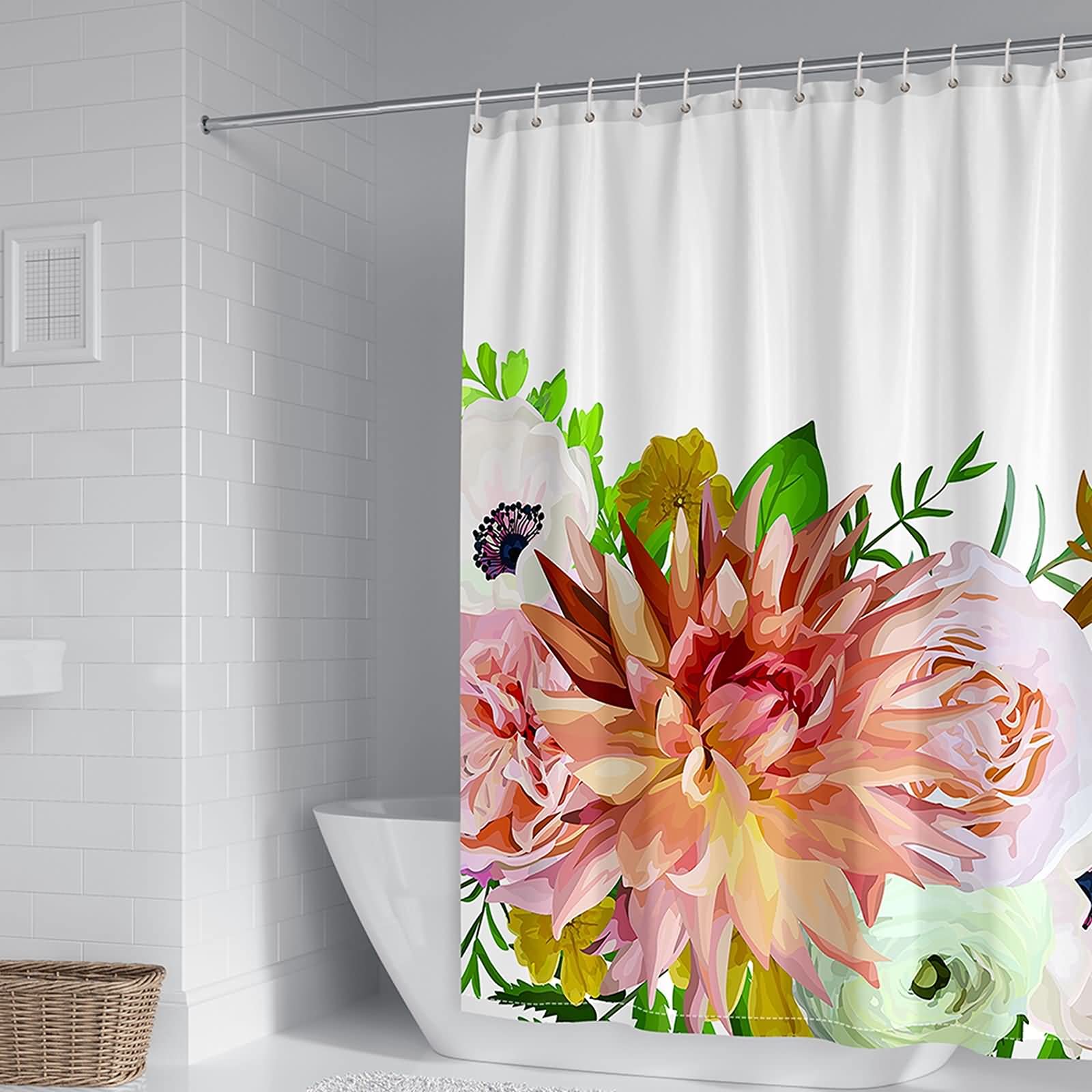 Rideau de douche anti moisissure 150x200cm en polyester imperméable