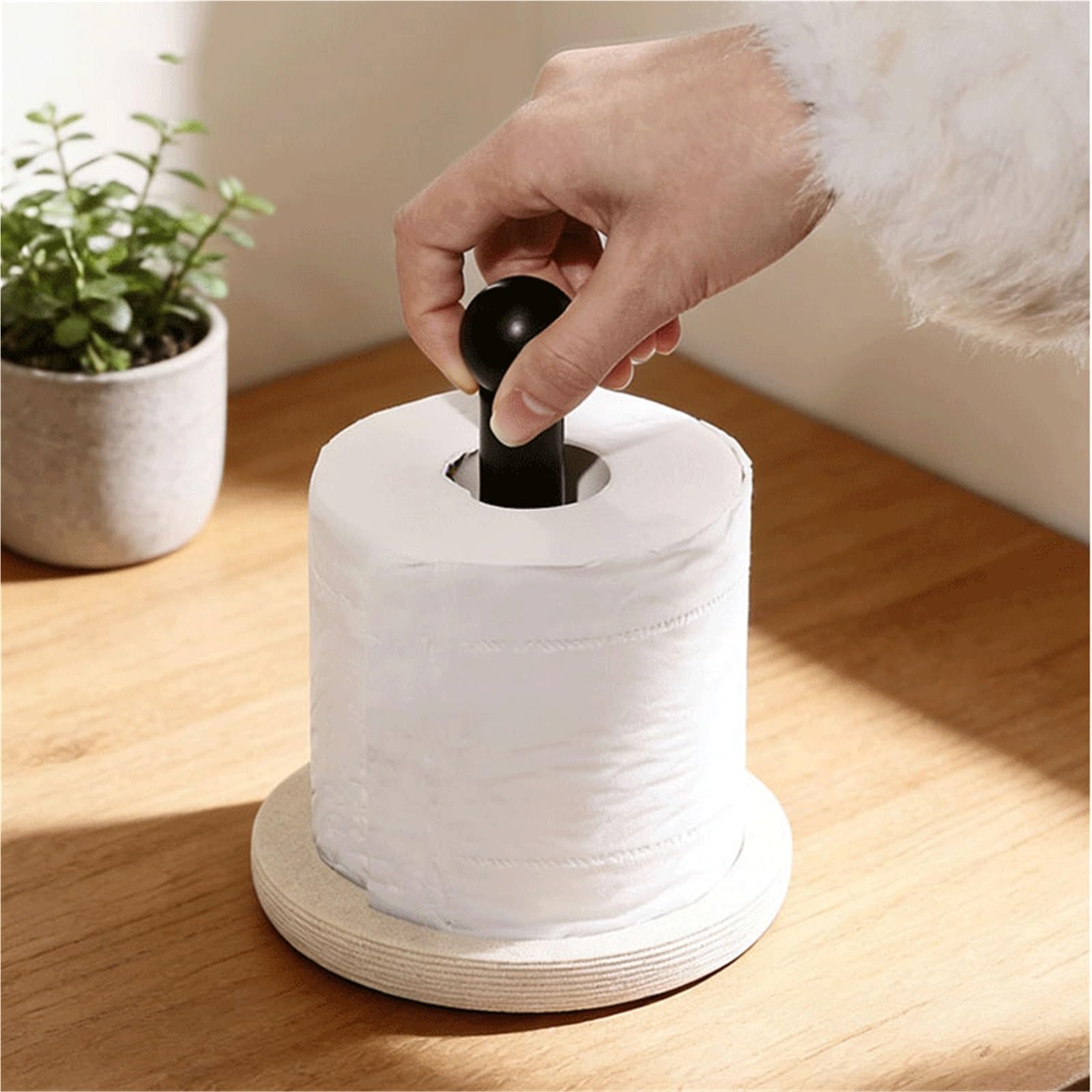 Organizzatore Porta Asciugamani di Carta da Cucina Involucro plastica(Grande)