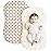 Konssy Muslin Baby Lounger Cover 2 Pack, 100% Cotton Newborn Lounger Cover, Soft and Breathable Lounger Slipcover for Boys Girls, Covers Only (Coffee Check,Moon)