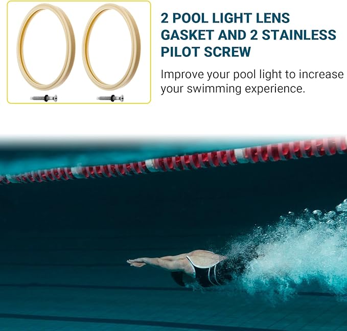 Junta de Lente y Tornillo de Piloto para Luces de Piscina Pentair miniatura 6