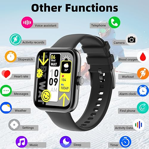 Miniatura 5 de 1.81"Smart Watch for Men Women with Bluetooth Call, Smartwatch for Android iOS Phone with Blood Oxygen Heart Rate Sleep Monitor, Fitness Tracker