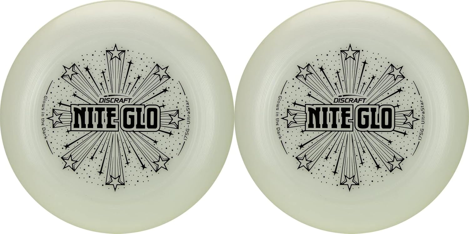 Discraft 175 Gram Ultra Star Sport Disc - 2 Pack (Glow & Glow)