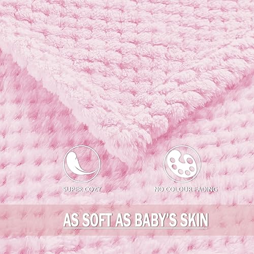 Miniatura 5 de Exclusivo Mezcla Fleece Throw Blanket Extra Large, Super Soft and Warm Blankets for Couch, Sofa and Bed Waffle Textured, Cozy, Fuzzy and Lightweight