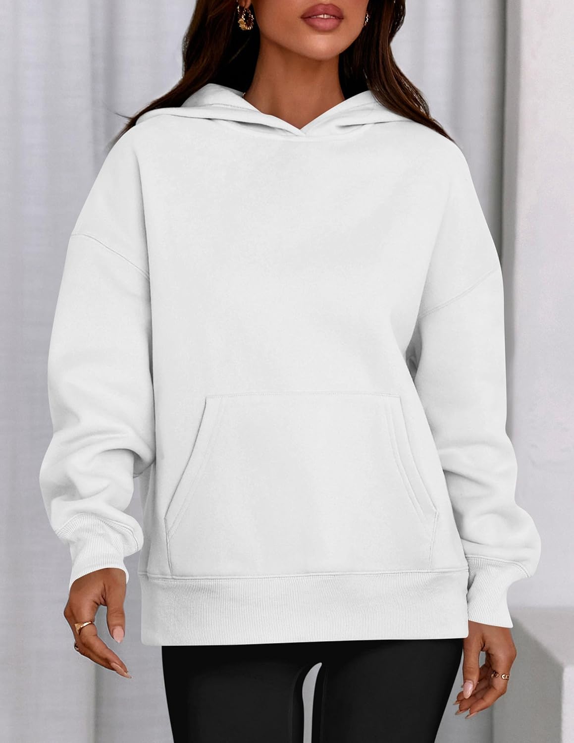 PRETTYGARDEN Womens Oversized Hoodies Fleece Sweatshirts Fall Fashion 2026 Long Sleeve Pullover Tops Y2k Winter Clothes - Image 3