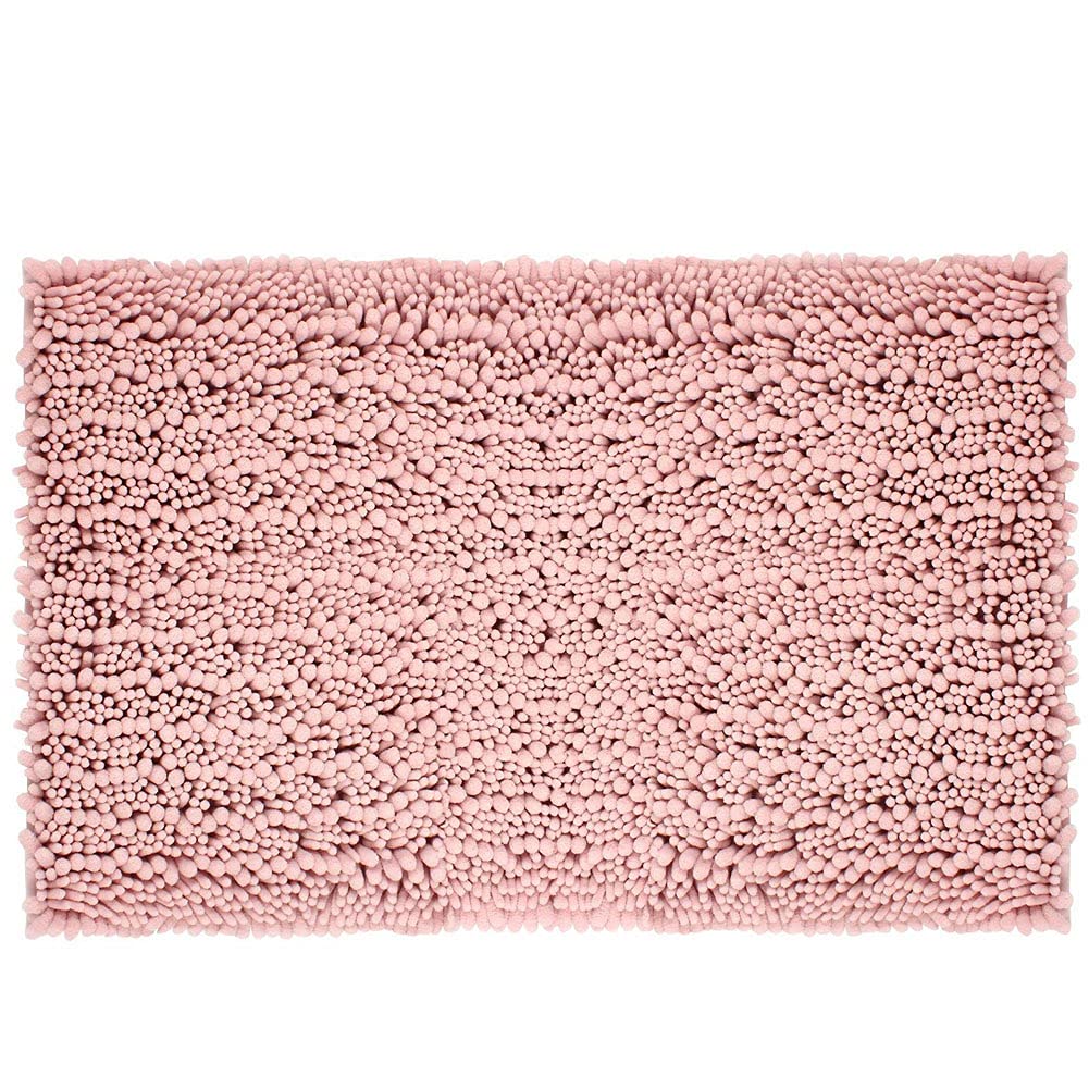 Alfombra de baño de felpilla de microfibra de felpa, antideslizante, superabsorbente, lavable a máquina, suave, acogedora para cocina, lavandería, dormitorio