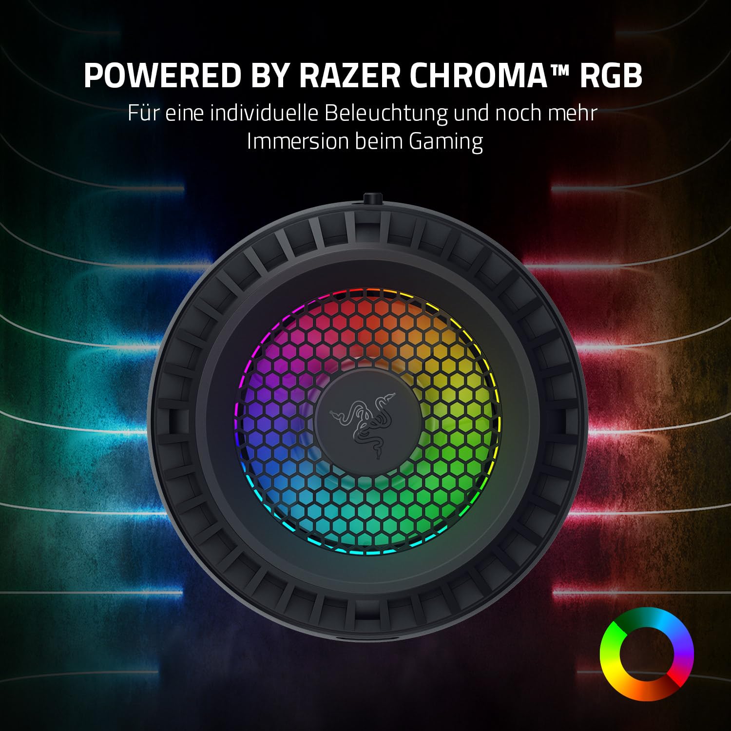 Razer Phone Cooler Chroma für Android (mit Klammern) - Smartphone Kühlungslüfter mit Chroma RGB Beleuchtung, USB-C