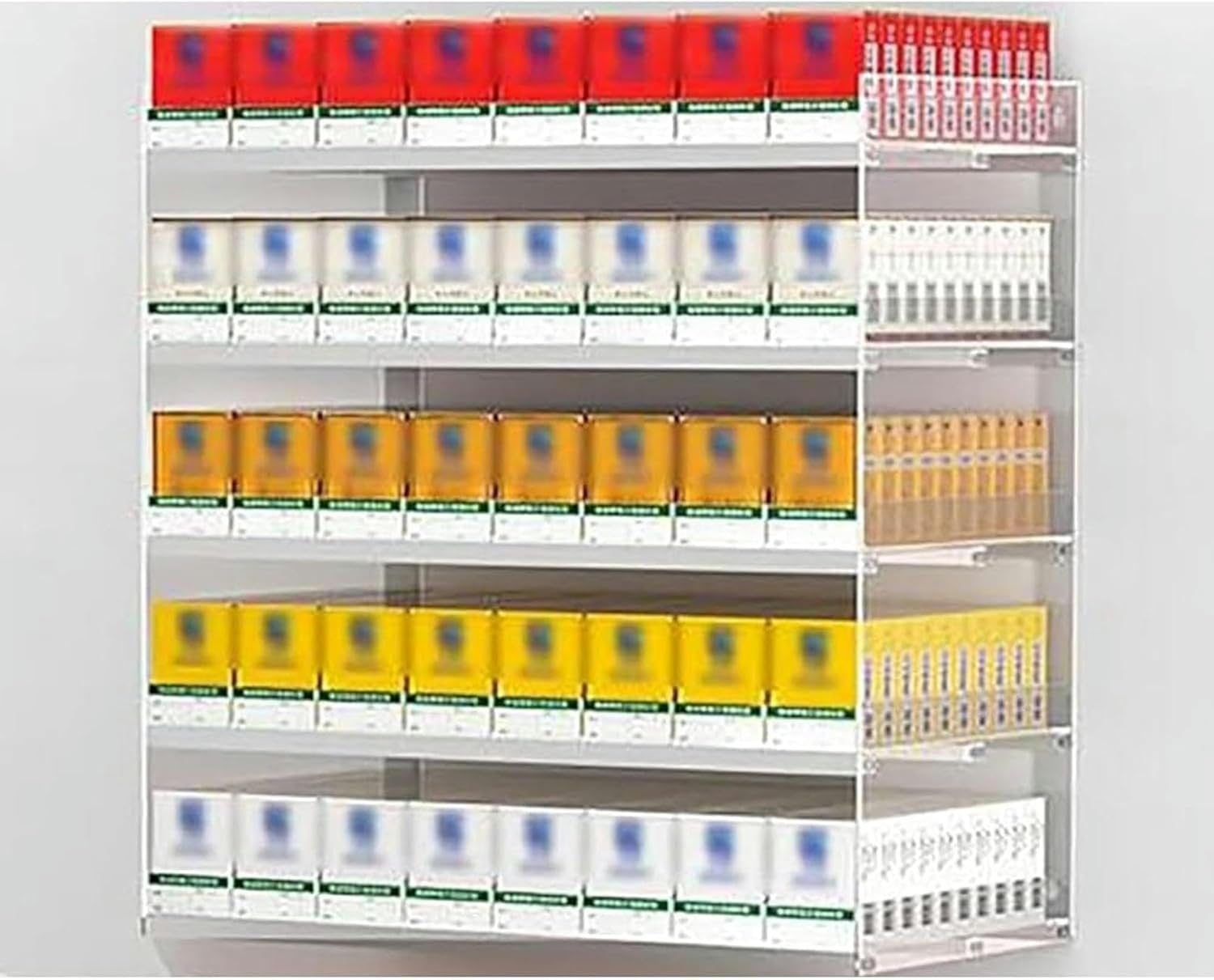 Wall Mounted & Countertop Cigarette Display Case | Commercial Acrylic Display Cabinet with Automatic Pushers for Retail Stores & Vape Shops - Convenient Showcase for Cigarettes & Accessories