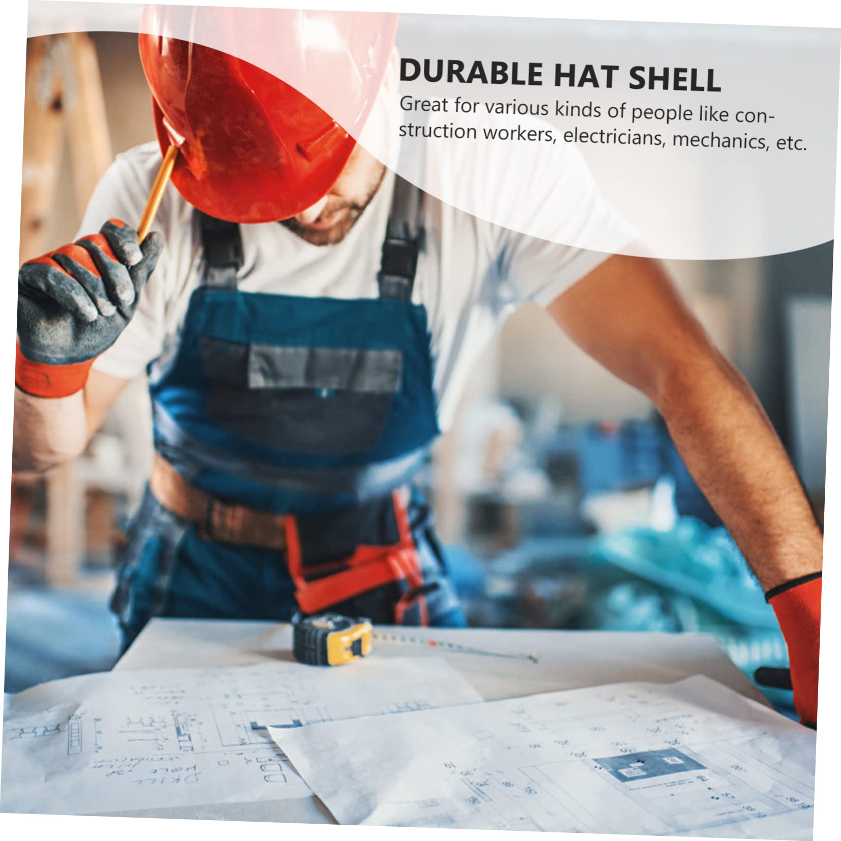 DOITOOL 3piezas Casco De Seguridad Transpirable Para Trabajadores Protección Anticolisión Aberturas De Ventilación Para Construcción y Actividades Al Aire