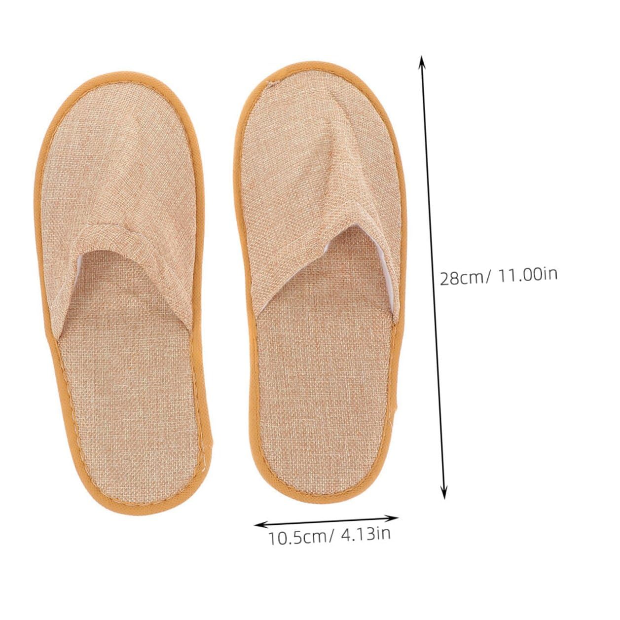 FRCOLOR Zapatillas de Viaje Plegables 10 Pares Tela de Rizo y Eva para Hombre y Mujer