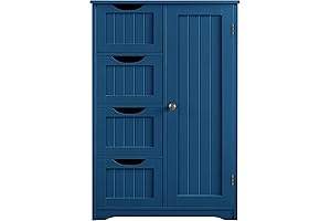 Yaheetech Clearance Cabinets: Navy Blue Masterpiece for Your Space