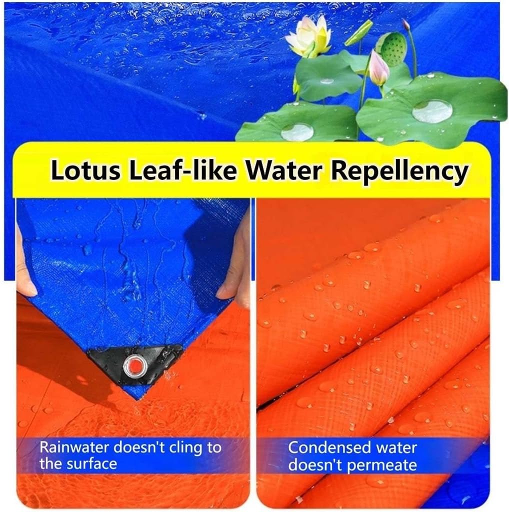 PVC製ヘビーデューティーブルーターポリン 金属アイレット付き 5m 5.5m 6m 6.5m 7m 7.5m 8m 防水タープカバ