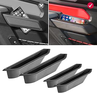 Door Handle Storage Organizer Compatible with Ford Bronco 2021 2022 2023, Inner Door Handle Insert Tray Box for Bronco Accessories 4-Door, Grab Create Car Storage Space by Handle Pocket 4PCS