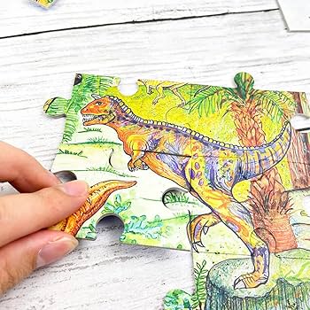 即購入可✨レリッシュ 認知症ジグソーパズル 100ピース 大自然のパズル Amazon.co.jp: DJECO ジェコ オブザベーションパズル ダイナソー