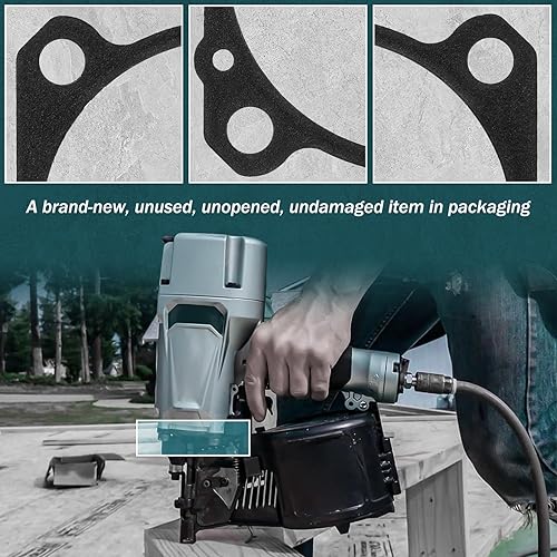 Miniatura 4 de HASMX Junta de herramientas eléctricas (A) para pistolas de clavo de la serie Hitachi NR83, incluyendo: NR83A, NR83A2, NR83A3, NR83A5, NR83AA2,