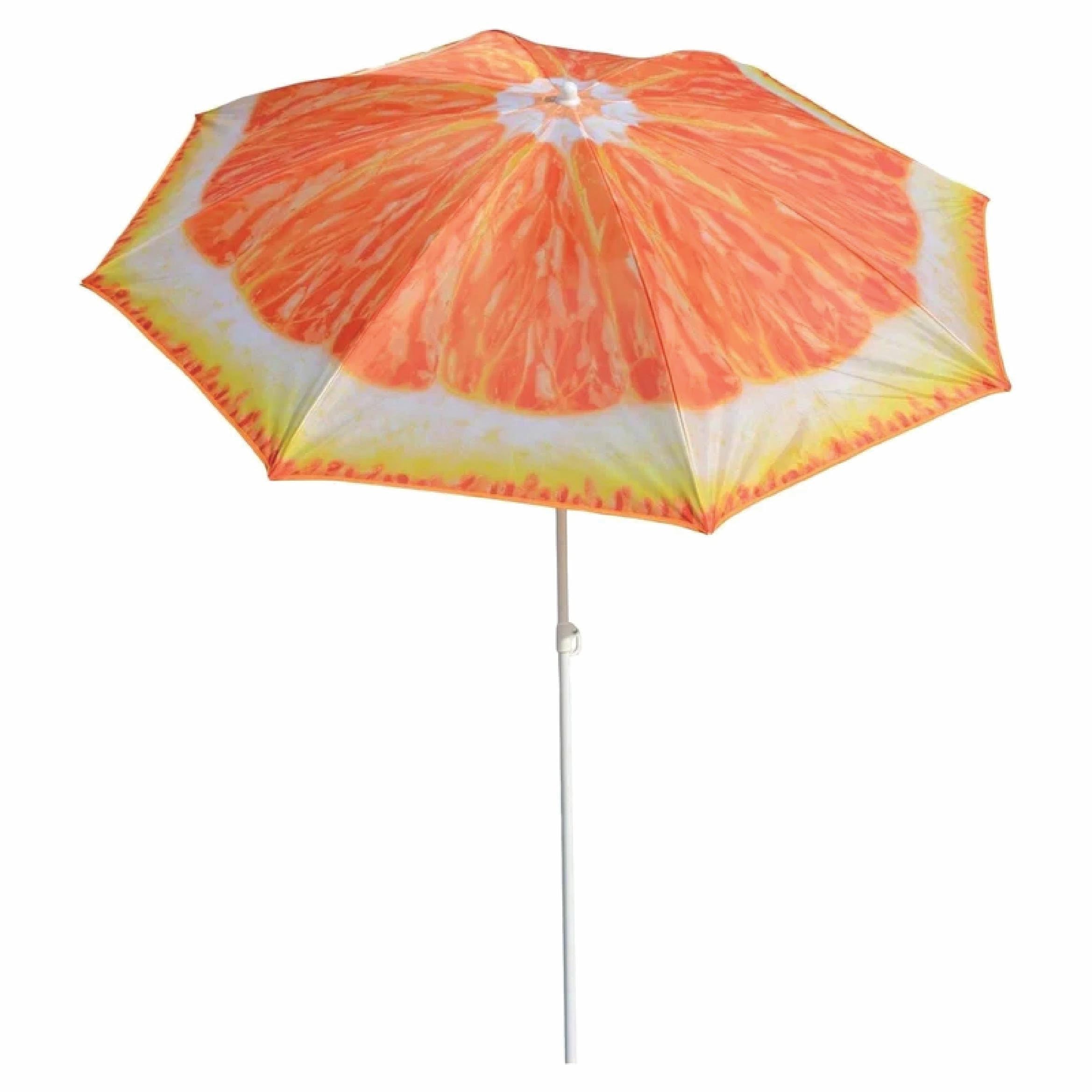 Vanilla Leisure Fruit Parasol – Colourful Camping Garden & Beach Sun Shade (Orange) — image 1