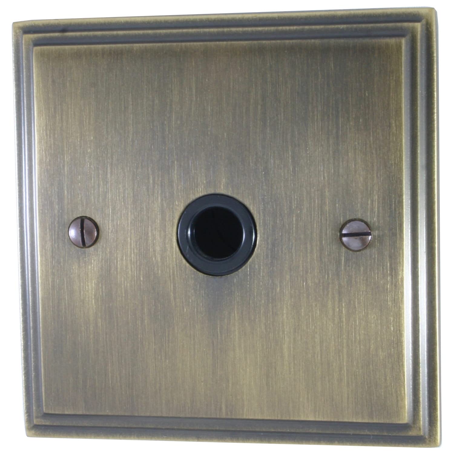 G&H Brassware Bronze G&H Vab79b Victorian Plate Antique 1 Gang Flex Outlet Plate