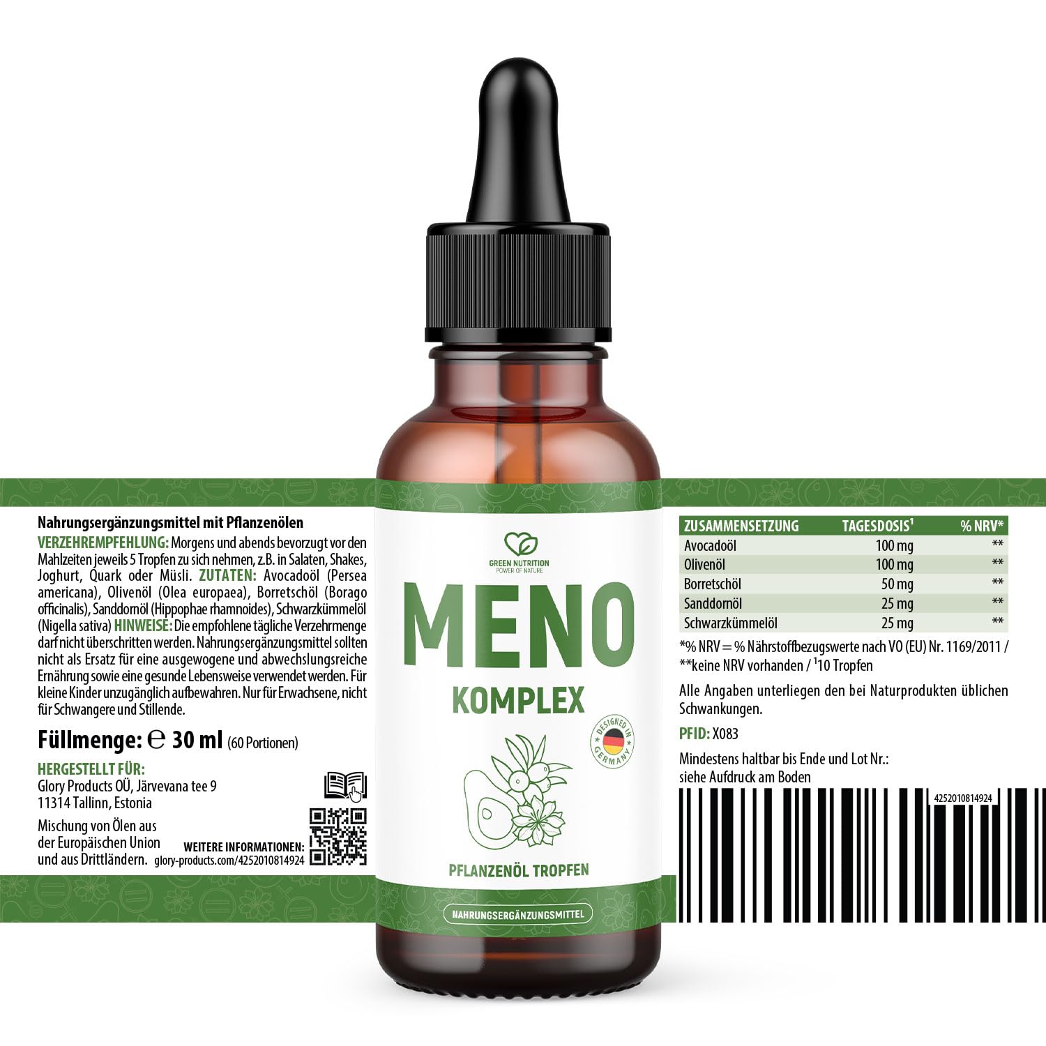 Meno Komplex Tropfen | für deine innere Balance | kombination hochwertiger Öle | 30 ml