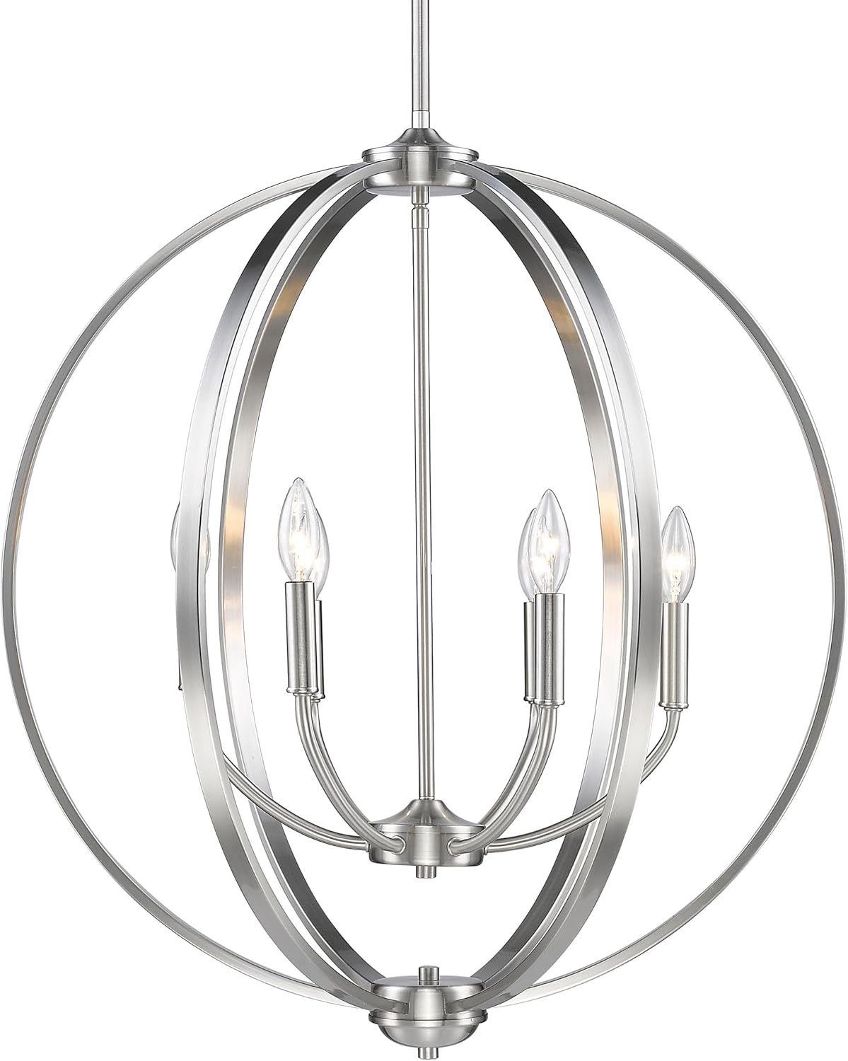 Golden Lighting 3167-6 EB Colson Chandelier, Etruscan Bronze