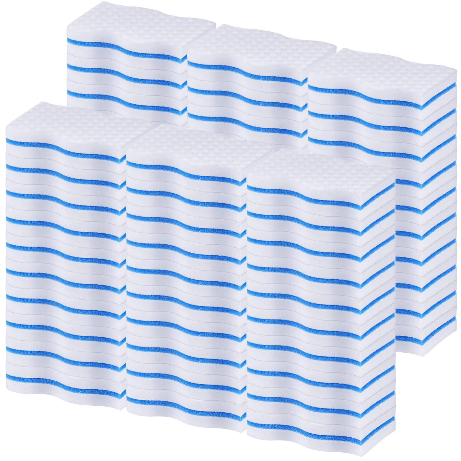 SiliFine Paquete de 60 esponjas de goma extra duraderas, almohadillas de limpieza de melamina de densidad de 3 capas a granel gruesas y duraderas para baño, cocina, suelo, bañera, inodoro, zócalo,