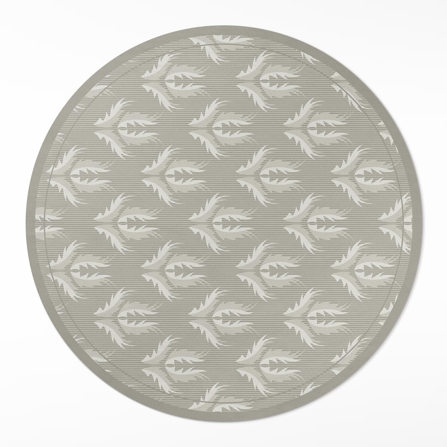 Tapis pvc salon durable et élégant ø110 cm résistant à la rayure pour maison